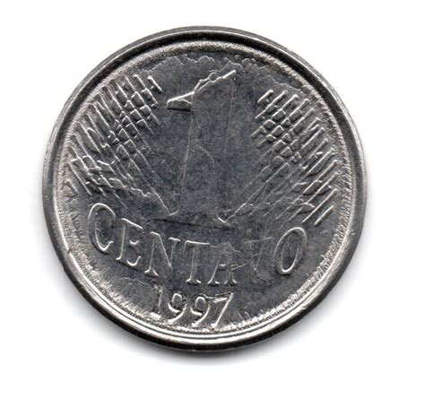 Numis Market 1997 1 Centavo ERRO Cunho Marcado No Reverso