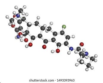 Eravacycline Antibiotic Drug Molecule Tetracycline Class Stock