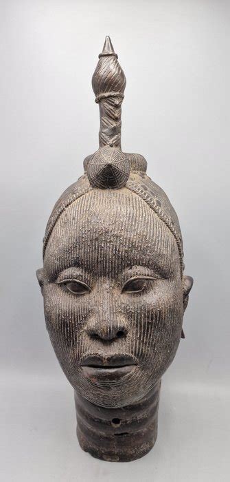 Magnificent Oba Commemorative Head Beni Edo Nigeria Catawiki