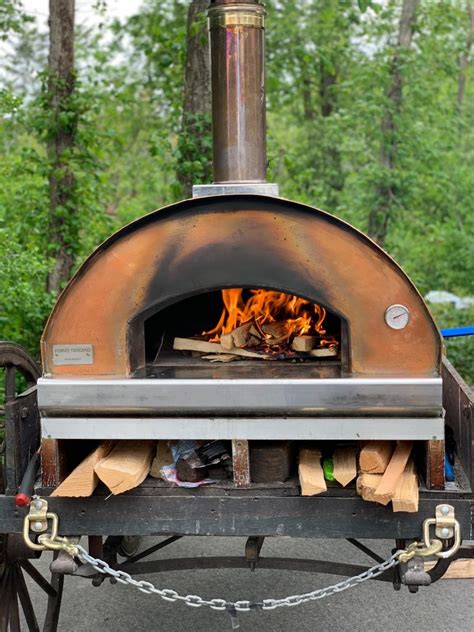 Mobile Wood Fired Pizza Oven Food Truck Montilios Bakery