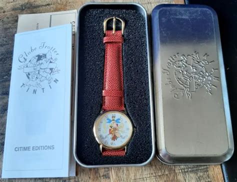 Herg Citime Rare Montre Tintin Sceptre D Ottokar Coffret