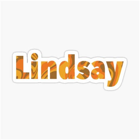 Lindsay Name Sticker For Sale By Fionavibes Redbubble