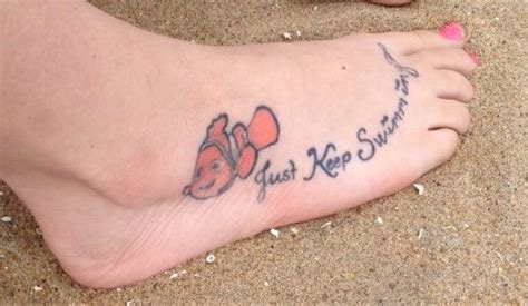 Finding Nemo Just Keep Swimming Tattoo Disney Tattoos Swimming Tattoo Tattoos