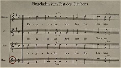 Eingeladen Zum Fest Des Glaubens Bass Youtube