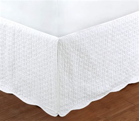 Amazon White King Size Luxury Tailored Bed Skirt Inch Drop