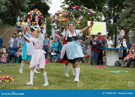 Bavarian Festival Maypole Dance Editorial Photo Image Of Germany