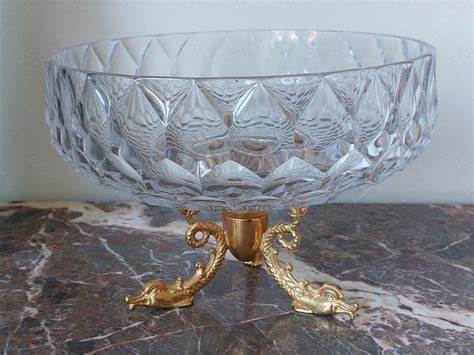 Bowl Brass Crystal Catawiki