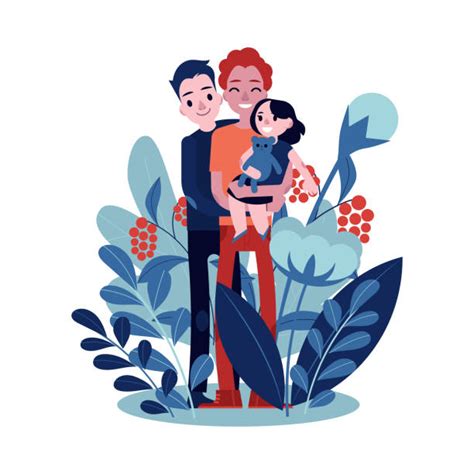 130 Gay Dads Portrait Stock Illustrations Royalty Free Vector