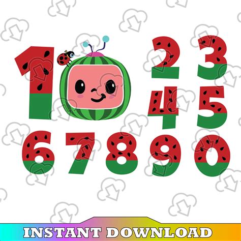 Cocomelon Logo Svgpng Watermelon Birthday Number Svgpng Inspire