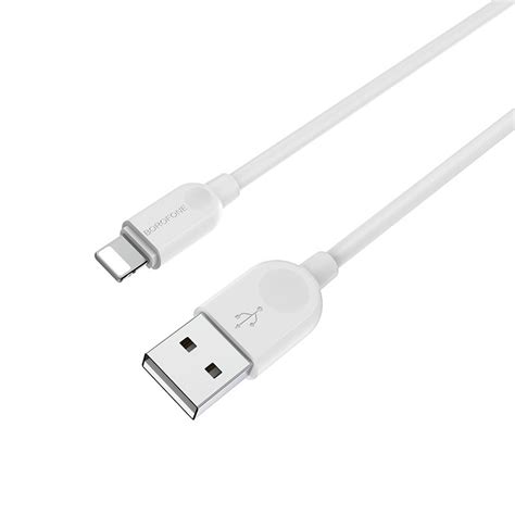 Кабель для Зарядки Айфона IPhone Lightning BOROFONE BX14 1m White ...