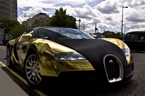 Black And Gold Bugatti Veyron