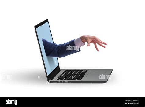 The Hacker Man Trying To Steal Personal Data Stock Photo Alamy