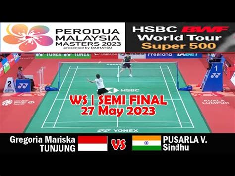 Live Score Gregoria Mariska Tunjung Vs Pusarla V Sindhu Ws Semi