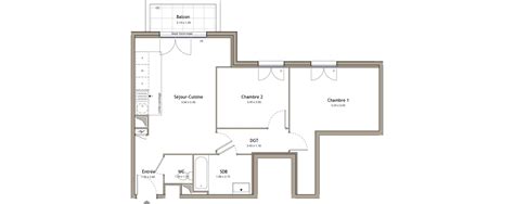 Plan Appartement T De M Neuf Bezons R Sidence N N