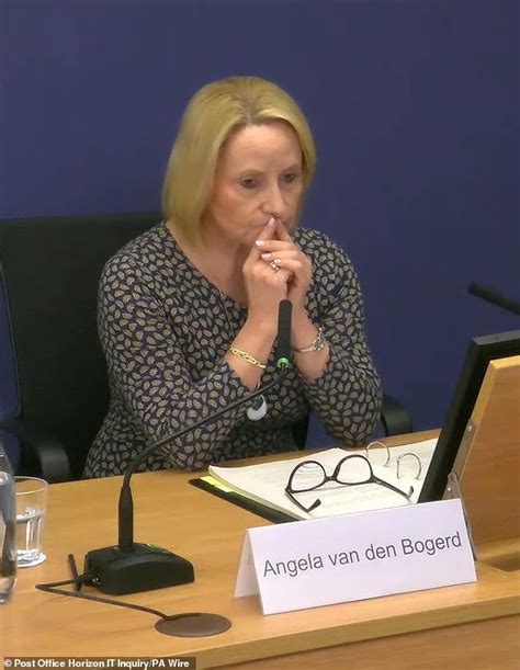 Post Office Exec Angela Van Den Bogerd Tells Inquiry She Is Truly