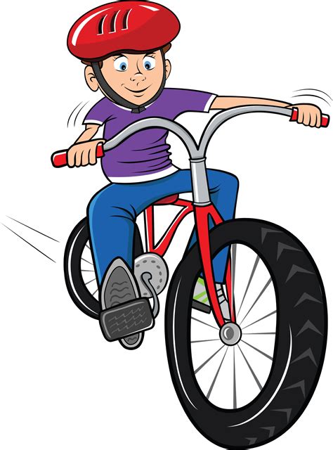 Cartoon Boy Riding Bike | HD Walls | Find Wallpapers