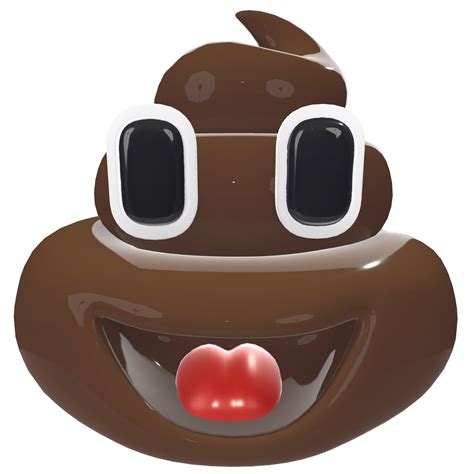 A cartoon poop with eyes and a red tongue. Poo emoticon, emoji poop ...