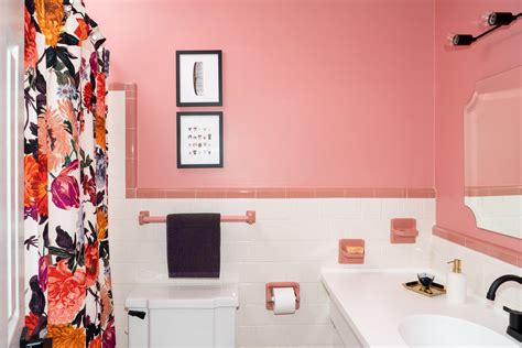 How We Modernized Our Retro Pink Bathroom - Abby Murphy