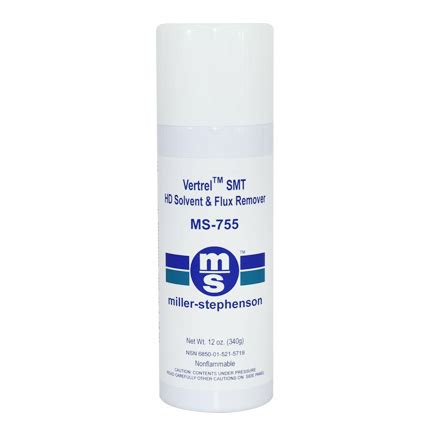 Miller-Stephenson Vertrel® MS-755 SMT Heavy Duty Flux Remover Clear 12 ...