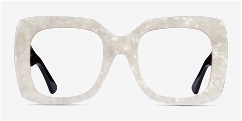 Spacey Square White Glasses for Women | Eyebuydirect