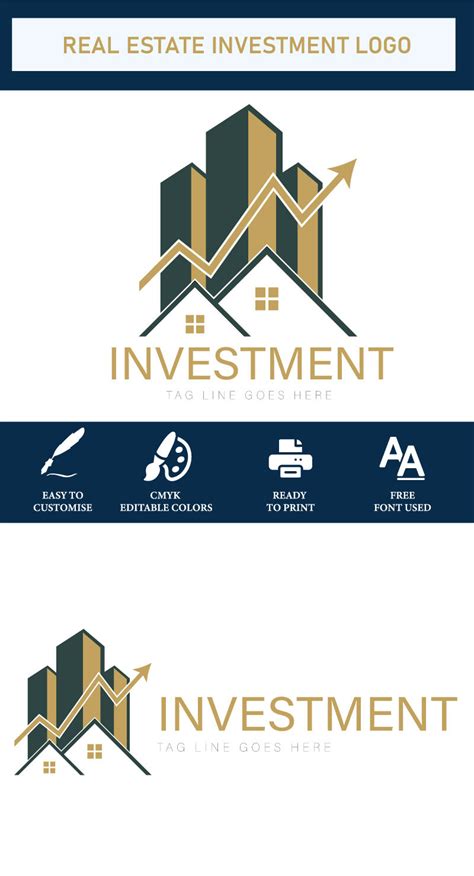 Investment Logo Template Real Estate Investment Logo