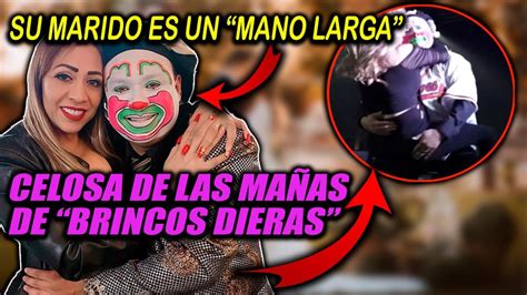 Ella es la esposa de brincos dieras y sabe de la mañas del payaso