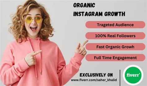 Fast Instagram Organic Growth By Saher Khalid Fiverr