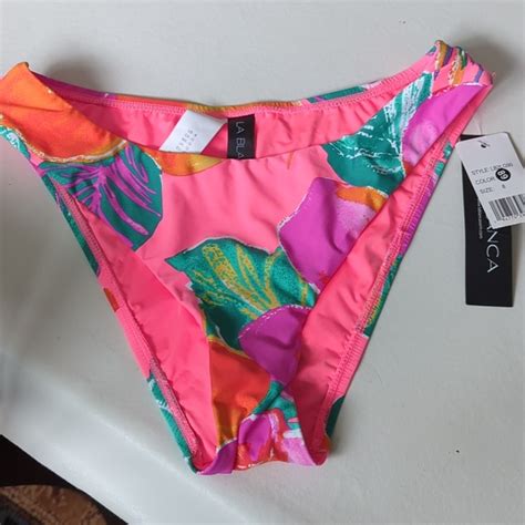 La Blanca Swim 8 Nwt La Blanca Hawaiian Floral Bikini Bottom Hot