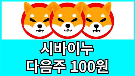 시바이누 코인 다음주 100원 코인 코인전망 시바이누 비트코인 도지코인 인기동영상 인기급상승 Youtube