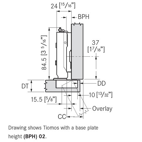 Grass F Degree Tiomos Soft Close Hinge Overlay Dowel