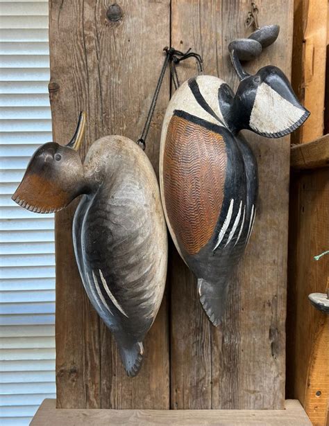 Mark Daisey Antique Style Hooded Merganser Decoy Antique Style