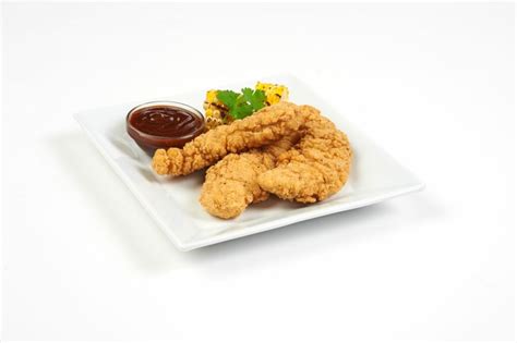 Uncooked Cornflake Breaded Homestyle Chicken Tenderloin Fritter