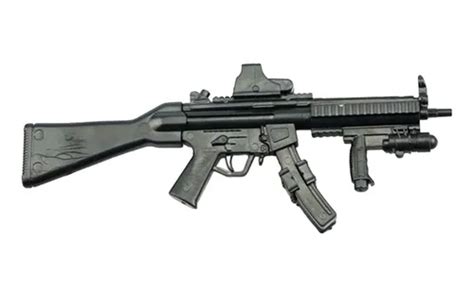 Arma Escala 1 6 Para Hot Toy Ou Falcom Rifle Mp5 sd5 14cm Frete grátis