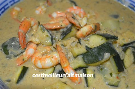 Crevettes Au Curry Et Au Courgettes Cest Meilleur Fait Maison