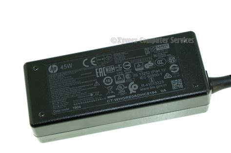 741727 001 TPN CA14 GENUINE HP AC ADAPTER 45W 15 F 15 F233WM GRD B