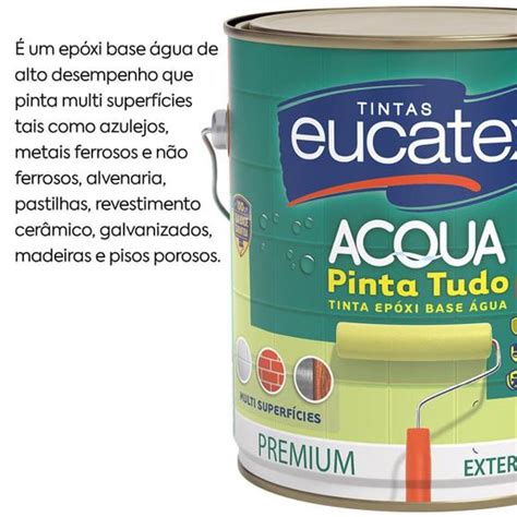 Tinta Epoxi Eucatex Base Agua Branco Ml Eucatex Tintas Tinta