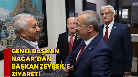 Genel Başkan Nacardan Başkan Zeybeke ziyaret Afyon Haber Odak