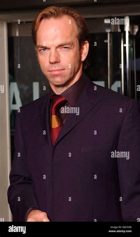 Hugo Weaving Matrix Reloaded Stock Photo - Alamy