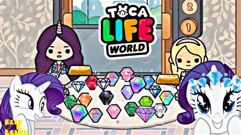 My Little Pony Rarity Pegou Todos Os Diamantes Do Toca Life World