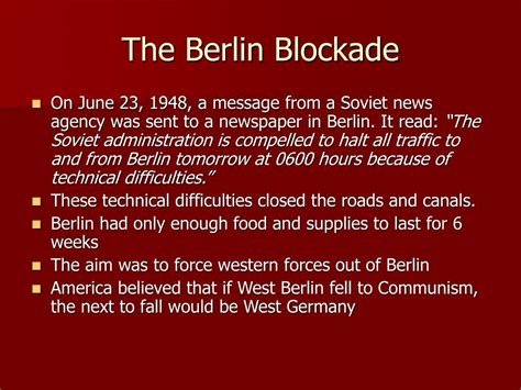 PPT - The Berlin Blockade PowerPoint Presentation, free download - ID ...