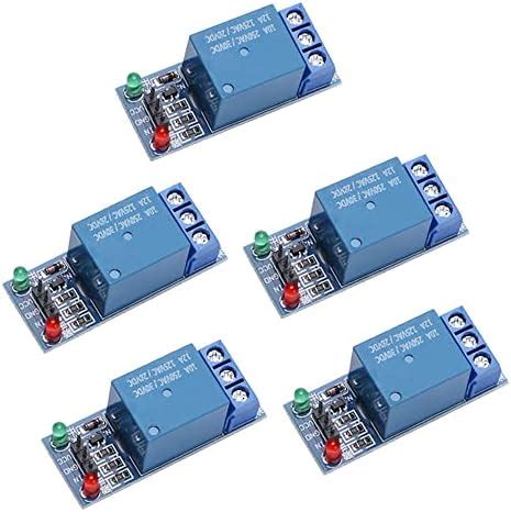 Yizhet 5V Module Relais DC 5V 230V 2 Canaux Module Relais Avec