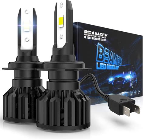 Beamfly Ampoule H Led Voiture Lm Lampes De Phares W Kit De