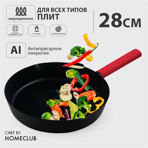 Сковорода HomeClub "Сковорода" Chef+Marble, 28 см - купить по выгодным ...