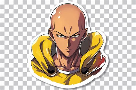 Cool Saitama Sticker One Punch Man Free PNG Wallpapers Clan