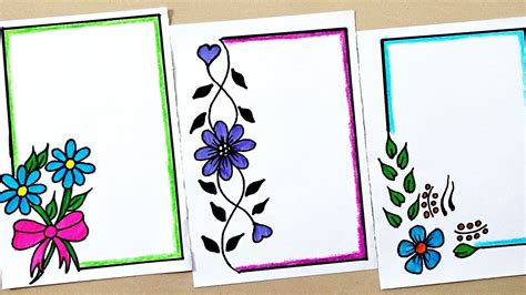 Easy Design Borders For Project Work Simple Project Border Designs