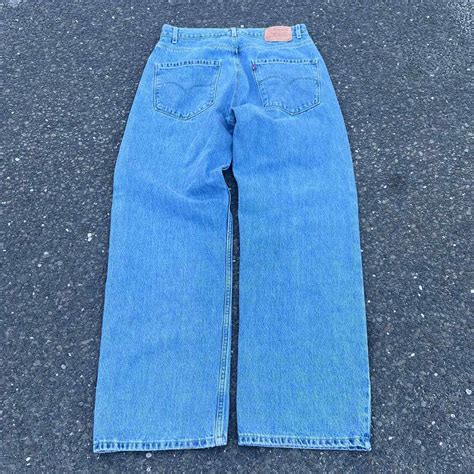 Vintage Y2k Levis Baggy Denim Wide Leg Light Wash De Gem