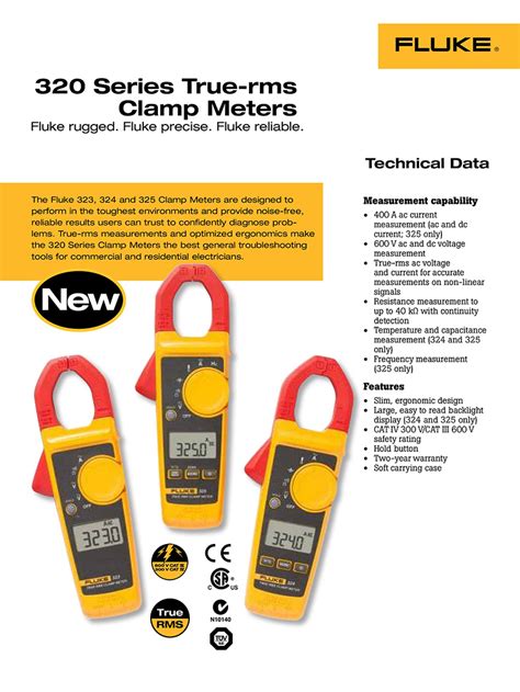 Clamp Meter Fluke 323 | S&R Perfect Engineering