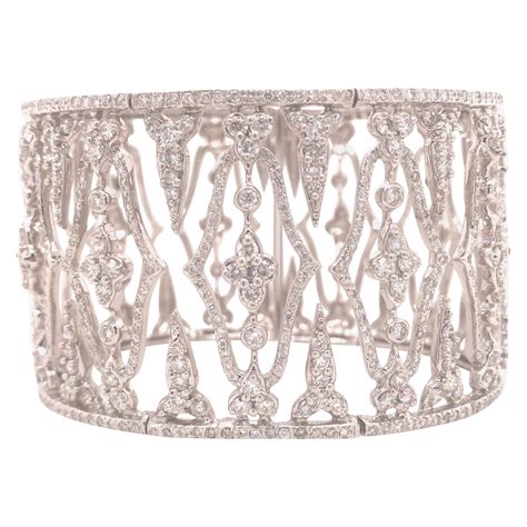 Wide Gold Asch Grossbardt Cuff Bangle At 1stdibs