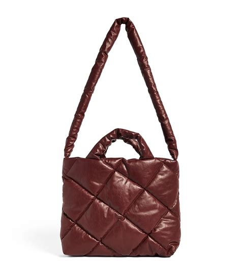 Kassl Editions Red Small Quilted Oil Tote Bag Harrods Uk