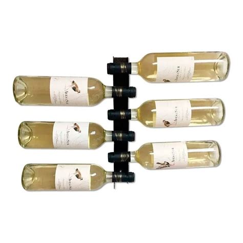 Adega Vertical Suporte Vinho Parede Garrafas Preto Shopee Brasil